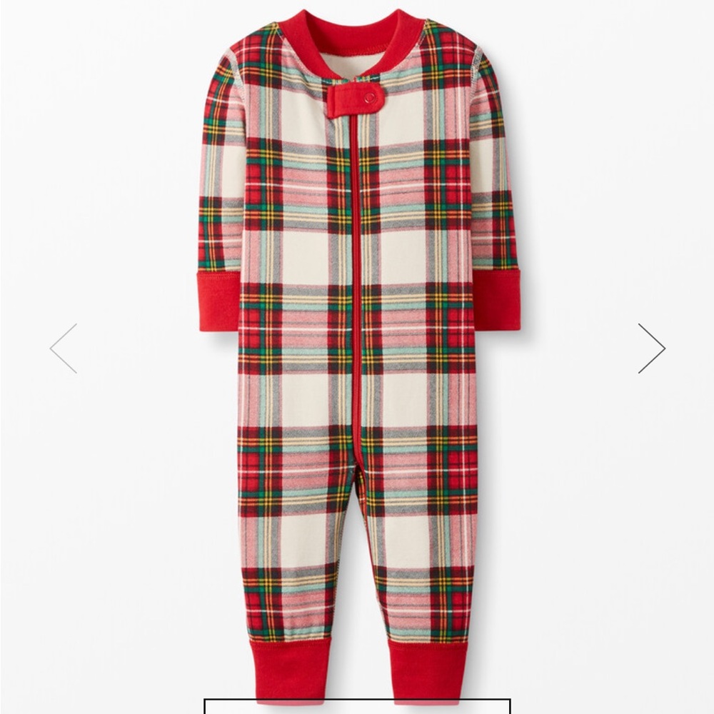 2 pairs pjs Hannah Andersson Baby Zip Sleeper Organic Cotton & ON Buffalo Plaid
